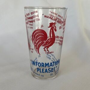Vintage Libbey Red Rooster collectible juice glass